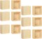 24 Pack 4 Inch Square Wood Box Unfinished Small Wooden Boxes for Crafts (Outer 4.1x 4.1x 2.4 in,Interior 3.5 x 3.5 x 2.3 in)